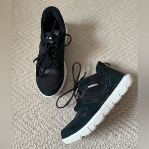 SOREL Explorer II Waterproof Sneaker Black Size 8